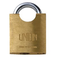 Union 3142 5 Pin Padlock Closed Shackle 52mm Brass