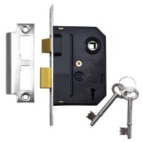 Union 2295 2 Lever Sashlock 76mm Chrome plated Keyed Alike