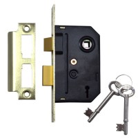 Union 2295 2 Lever Sashlock 64mm Polished brass