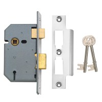 Union 2277 3 Lever Sashlock 64mm Satin Chrome