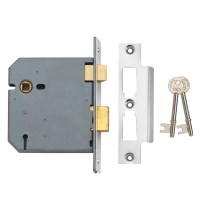 Union 2277 3 Lever Sashlock 102mm Satin Chrome