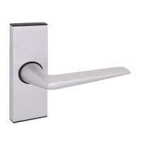 Union 643-94-2 Raven Door Furniture Lever Aluminium Short Latch Silver