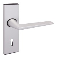Union 643-06-2 Raven Door Furniture Lever Aluminium Mortice Silver