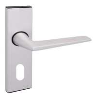 Union 643-46-2 Raven Door Furniture Lever Aluminium Oval Silver