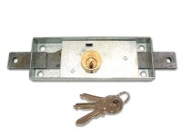 CISA 41320-78-0 Shutter Door Lock Silver Case Brass Cylinder
