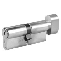 Legge 803 5 Pin Euro Key and Turn Cylinder 35/35 70mm Satin Chrome