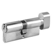 Legge 803 5 Pin Euro Key and Turn Cylinder 35/35 70mm Satin Chrome
