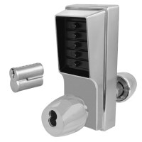 KABA Simplex 1021B Knob Digital Lock Key Override and Passage Satin Chrome