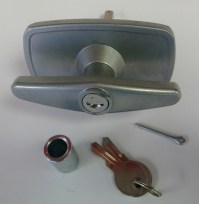 Marley 70 Locking Garage Door Handle Chrome Plated