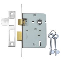 Legge 2378 2 Lever Sashlock 76mm Nickel plated