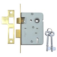 Legge 2378 2 Lever Sashlock 76mm Polished brass