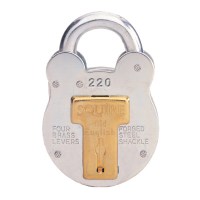 Squire Old English 220 Zinc Plated 4 Lever Padlock 38mm