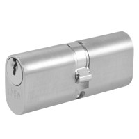 Union 2x6 5 Pin Oval Double Cylinder 74mm Satin Chrome Keyed Alike