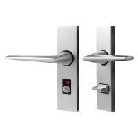 Union 643-66-2 Raven Door Furniture Lever Aluminium Bathroom Right Hand Sil