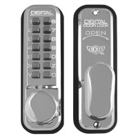 Lockey 2430 Coded Digital Door Lock Satin Chrome