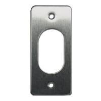 Souber Tools UE2  Oval Escutcheon Satin Chrome