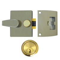 Union 1037 Nightlatch Champagne Gold Case Brass Cylinder 60mm