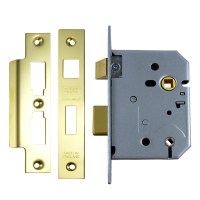 Union 2226 Bathroom Lock 76mm Polished Brass