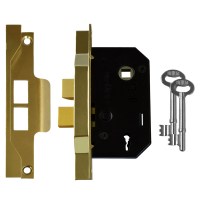 Union 2242 Rebate 2 Lever Sashlock 65mm Electro brass