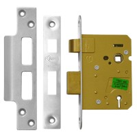 Asec 3 Lever Sashlock 76mm Stainless steel