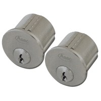 Asec Kite Screw in Cylinder Keyed Alike Pair Nickle Plated