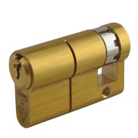 Asec Kite Euro Single/Half Cylinder 35/10 45mm Polished Brass