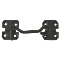 Asec Wire Cabin Hook 100mm in Black