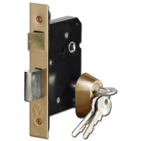 Asec British Standard Euro Mortice Sashlock 64mm Brass