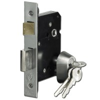 Asec British Standard Euro Mortice Sashlock 76mm Satin Chrome