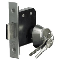 Asec British Standard Euro Mortice Deadlock 76mm Satin Chrome