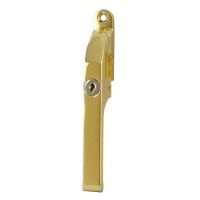 Asec Window handle lock for casement windows in Brass