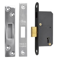 Asec 50mm 5 Lever Deadlock Stainless Steel