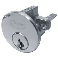 Asec 5 Pin Rim Cylinder Nickel Plated Keyed Alike to Key A