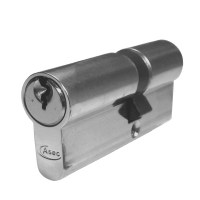Asec 5 Pin Euro Double Cylinder 65mm 30/35 Nickel Plated