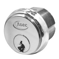 Asec 5 Pin Screw In Cylinder Nickel Plated Keyed Alike