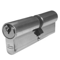 Asec 5 Pin Euro Double Cylinder 100mm 50/50 Nickel Plated
