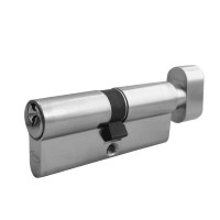 Asec 5 Pin Key and Turn Euro Cylinder 80mm 40/40 Nickel Plated