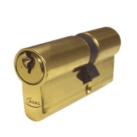 Asec 5 Pin Euro Double Cylinder 60mm 30/30 Brass