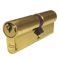 Asec 5 Pin Euro Double Cylinder 90mm 45/45 Brass