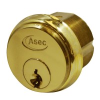 Asec 5 Pin Screw In Cylinder Polished Brass