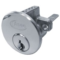 Asec 6 Pin Rim Cylinder Master Keyed Nickel Plated