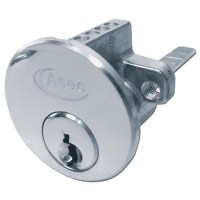 Asec 6 Pin Rim Cylinder Master Keyed Polished Chrone