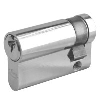 Asec 6 Pin Euro Half Single Cylinder Master Keyed 50mm 40/10 Nickel Plate