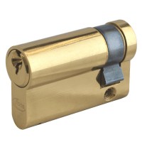 Asec 6 Pin Euro Half Single Cylinder Master Keyed 50mm 40/10 Brass