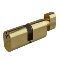 Asec 6 Pin Oval Key and Turn Cylinder Master Keyed 70mm 30/10/30 Brass
