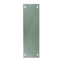 Asec Stainless Steel Door Finger Plate 75 x 225mm Silver