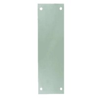 Asec Stainless Steel Door Finger Plate 100 x 300mm Silver