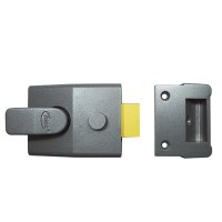 Asec Deadlocking Nightlatch 90mm Case Only Dark Metallic Grey