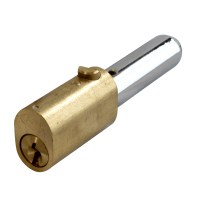 Asec Oval Bullet Lock 45mm Brass Keyed Alike - B