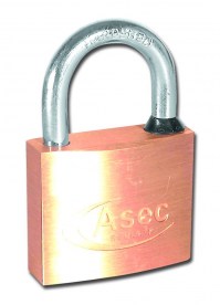 Asec Master Keyed BB 5 Pin Brass Padlock 40mm
